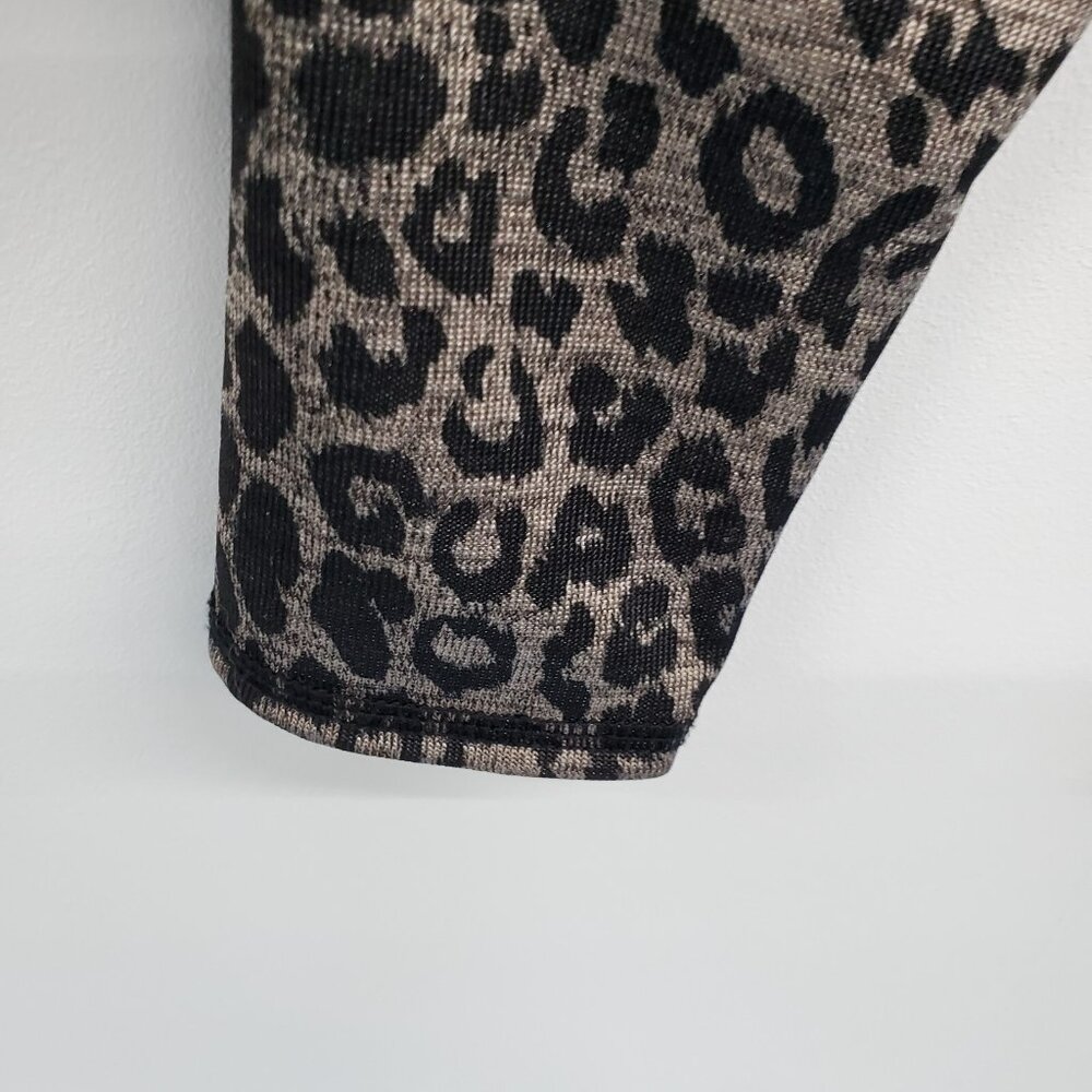 ZARA Leopard Print Long Sleeve Knit Top Pullover Animal Print Shirt‎ Size S - Picture 8 of 14